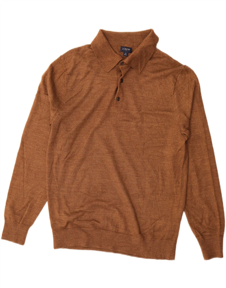 J. CREW Suéter tipo jersey con cuello tipo polo para hombre Acrílico marrón medio
