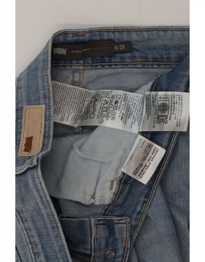 LEVI'S Jeans ajustados de talle alto para mujer US 8 Medium W29 L32 Algodón azul