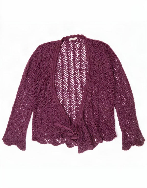 Marks & Spencer Cárdigan cruzado extragrande para mujer UK 40 Small Purple