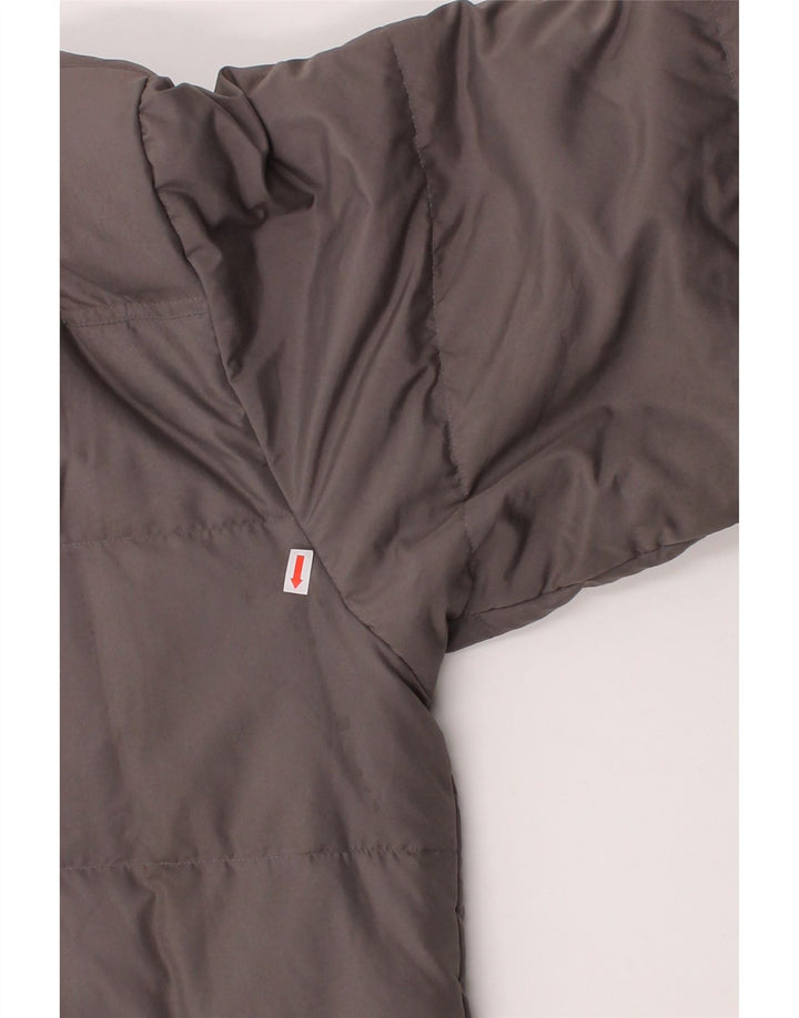 KAPPA Mens Hooded Padded Coat UK 38 Medium Grey Polyester Vintage Kappa and Second-Hand Kappa from Messina Hembry 