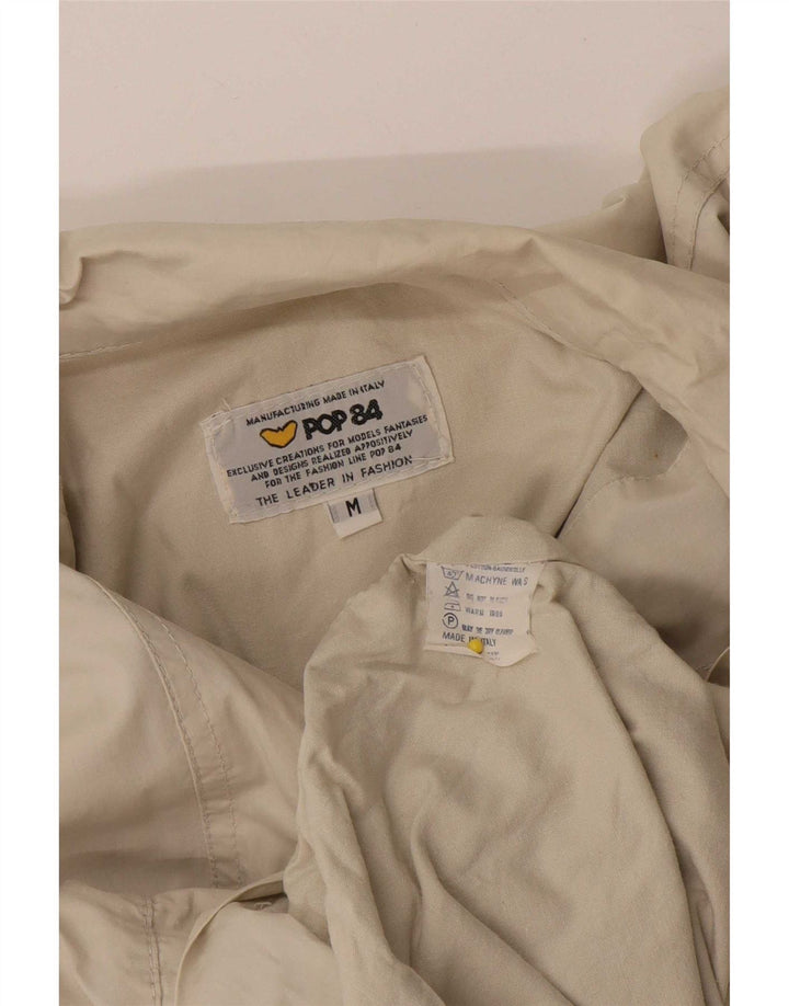 POP 84 Chaqueta bomber para hombre UK 38 Medium Off White Cotton