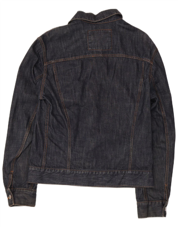 Zara Chaqueta vaquera para hombre UK 36 Small Azul marino Algodón