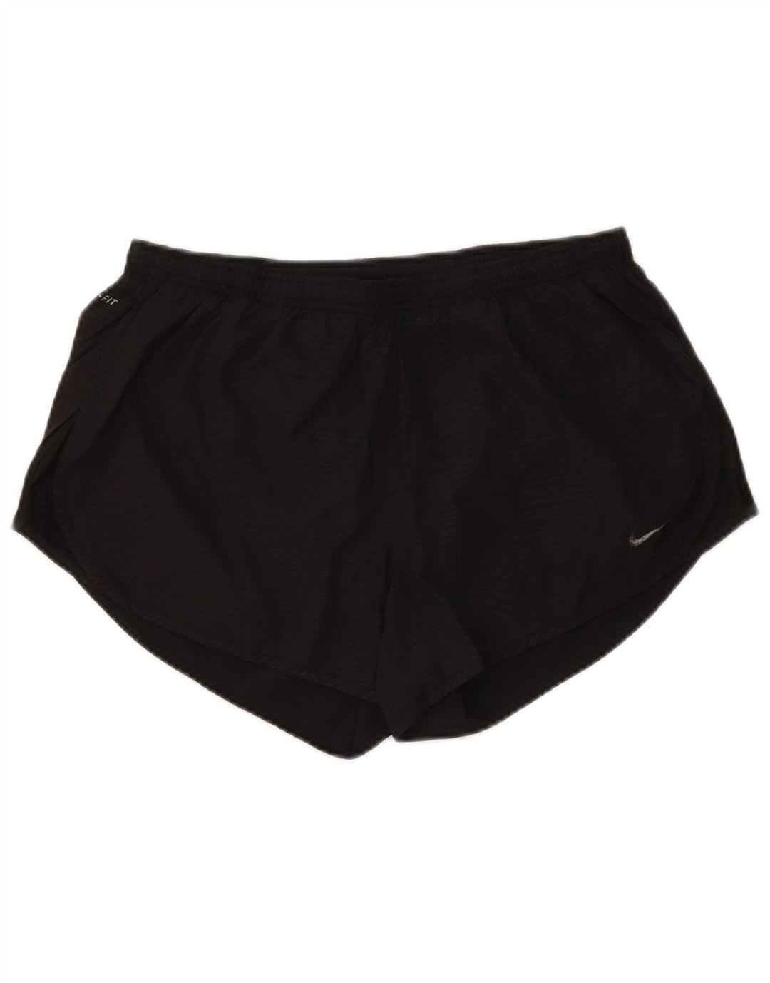 NIKE Pantalones cortos deportivos Dri Fit para mujer UK 14 Mediano Negro Poliéster