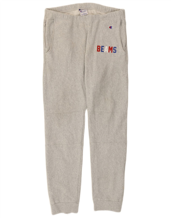 Champion Pantalones De Chándal Gráficos para Hombre Joggers XL Gris