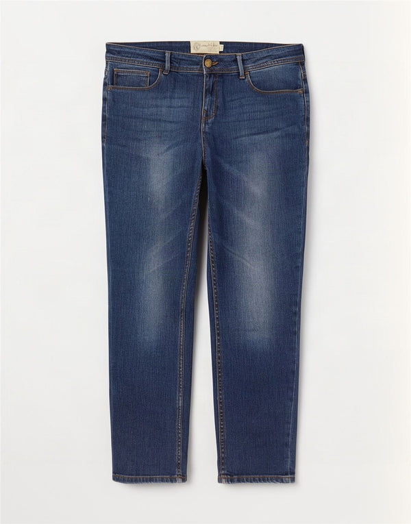 Vaqueros ajustados para mujer Fat Face UK 40 Large W38 L27 Azul