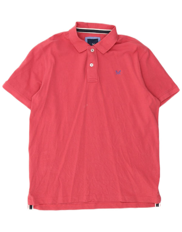 CREW CLOTHING Polo para hombre de algodón rosa medio