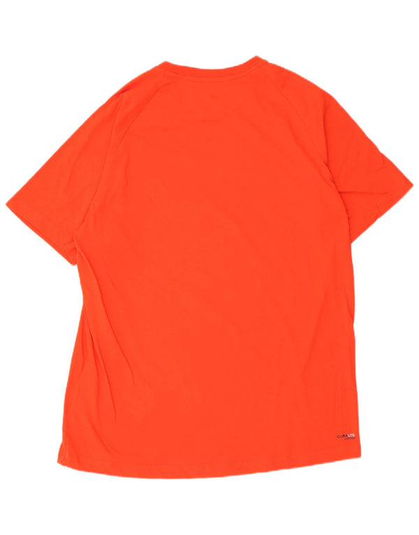 Adidas Hombre Climalite Camiseta Top XL Rojo Algodón
