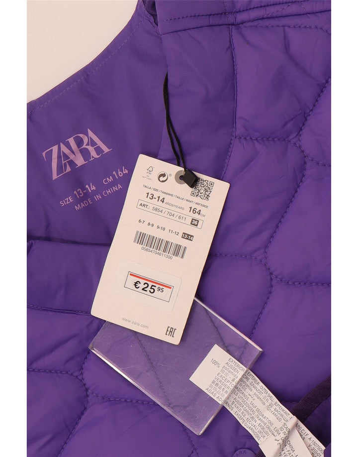 Zara Cazadora Niña Acolchada 13-14 Años Poliamida Morado
