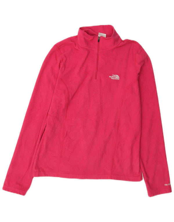 The North Face Jersey de forro polar con cuello y cremallera para mujer UK 10 Small Pink Poliéster