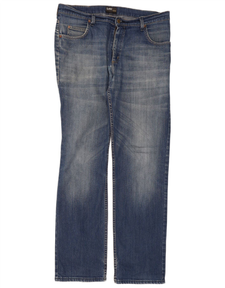 Lee Vaqueros Rectos Brooklyn Para Hombre W36 L34 Algodón Azul