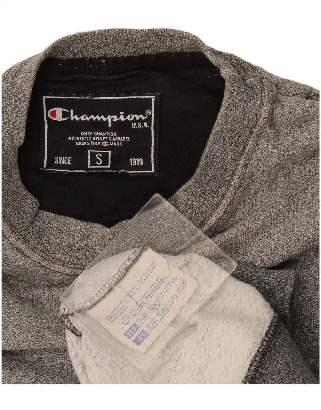Champion Sudadera Para Hombre Jumper Small Gris Algodón