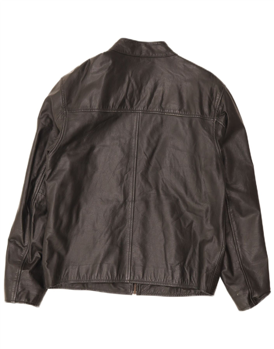 Lee Cooper Chaqueta de cuero para hombre UK 38 Mediana Rayas negras