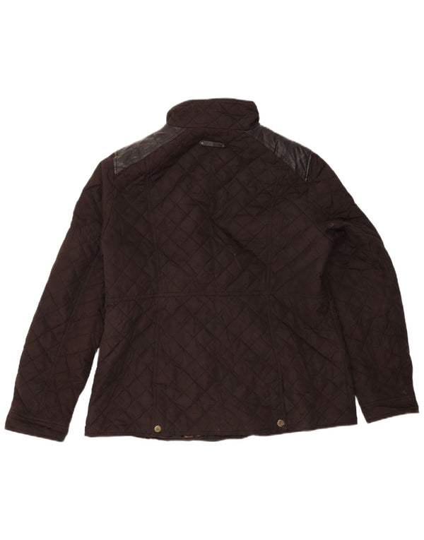 Ralph Lauren Chaqueta acolchada para mujer Reino Unido 14 Grande Poliéster marrón