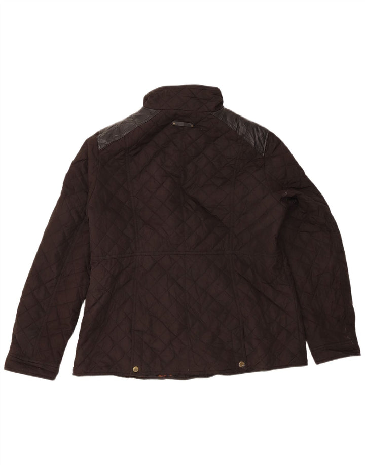Ralph Lauren Chaqueta acolchada para mujer Reino Unido 14 Grande Poliéster marrón