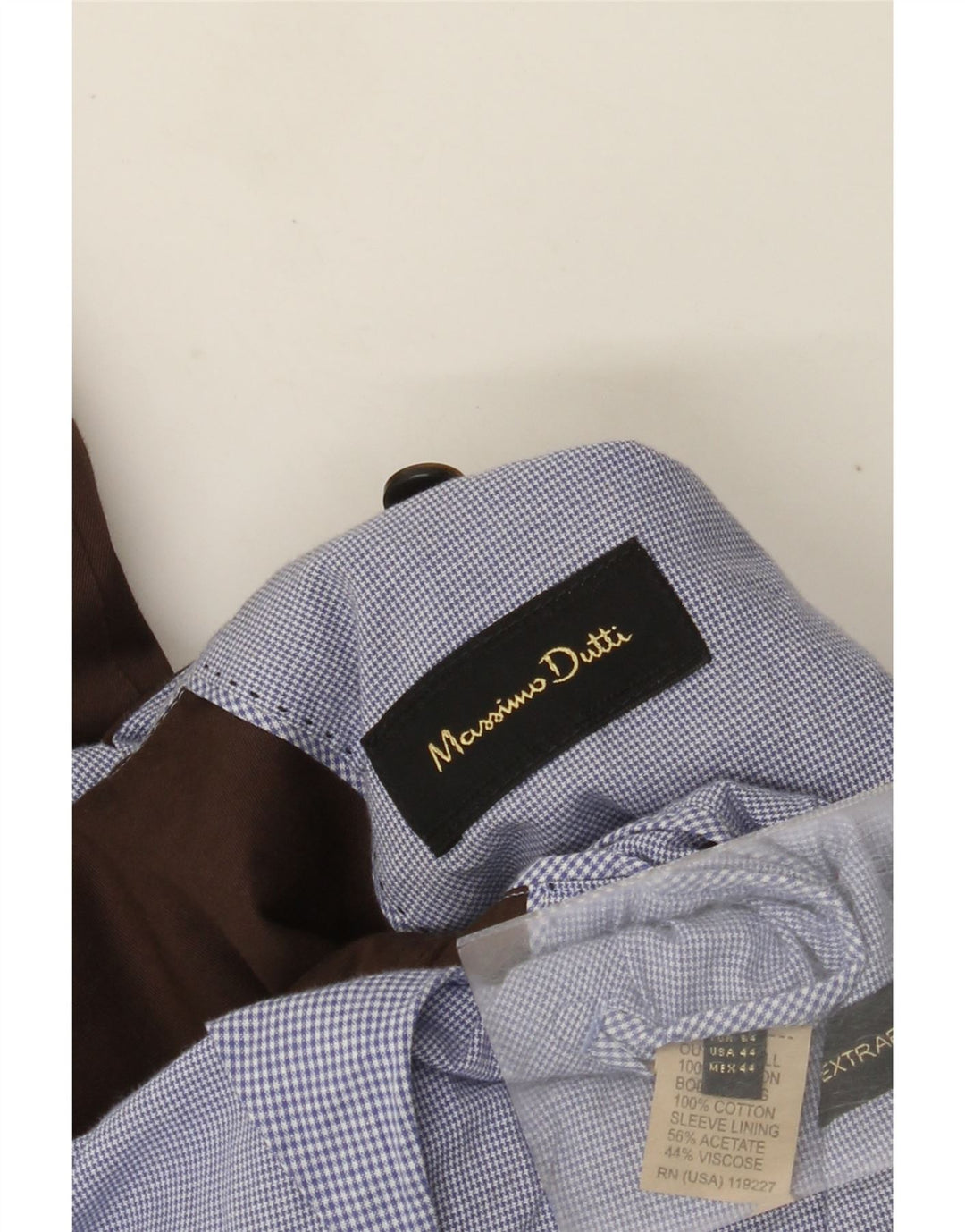 Massimo Dutti Chaqueta Blazer De 2 Botones Hombre EU 54 XL Marrón Algodón