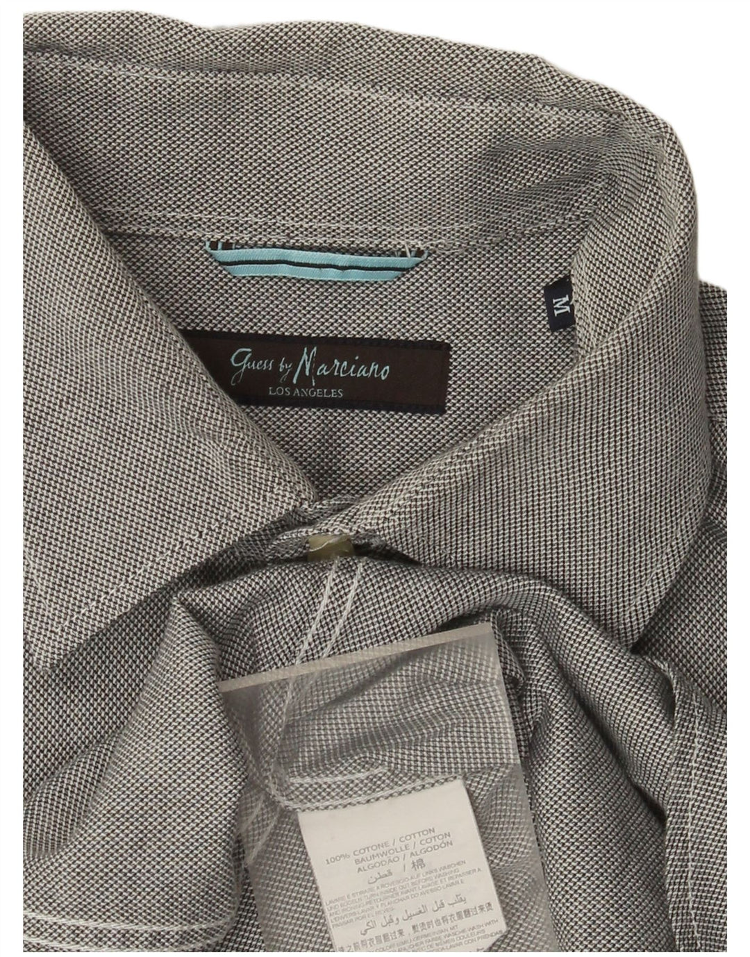 Camisa Guess By Marciano Hombre Algodón Gris Medio