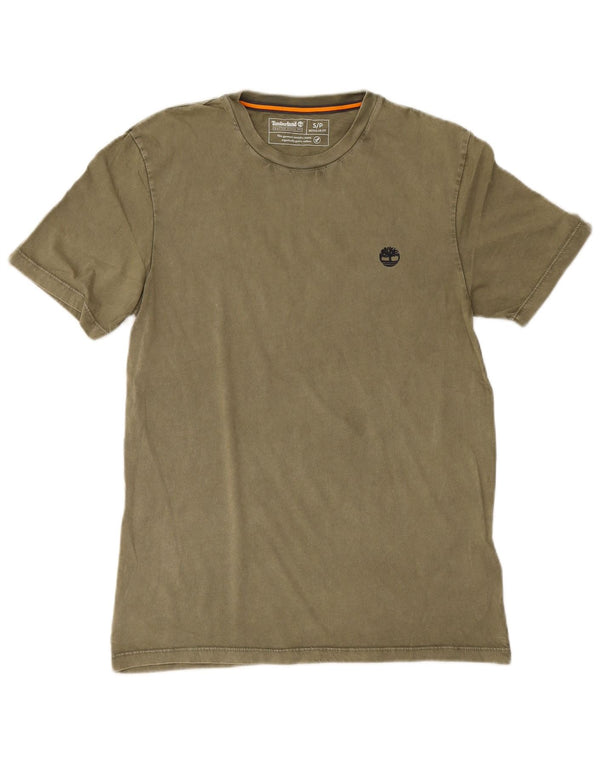 Timberland Camiseta Regular Fit para Hombre Top Small Khaki Cotton