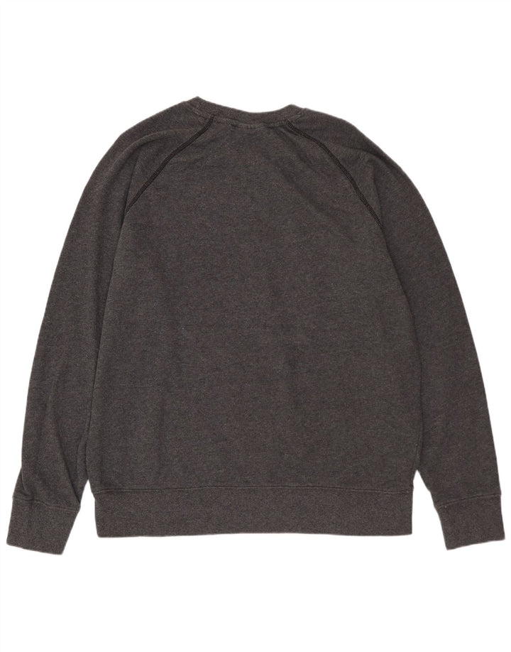 REEBOK Hombre Sudadera Gráfica Jumper Algodón Gris Medio