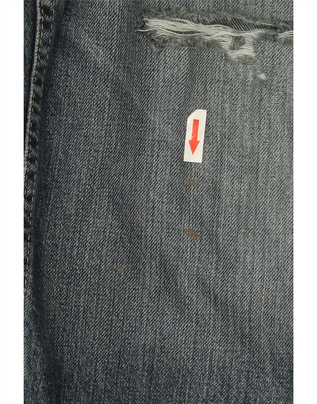 Wrangler Vaqueros rectos desgastados de ajuste regular para hombre W34 L29 Algodón azul