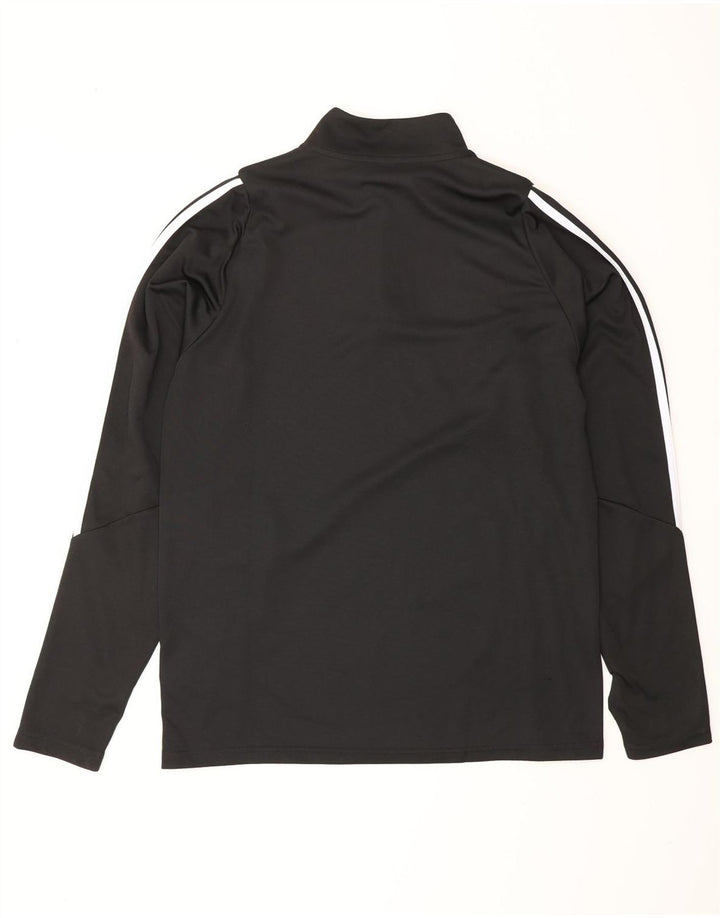 ADIDAS Hombre Aeroready Jersey Chándal Top Grande Negro Colorblock