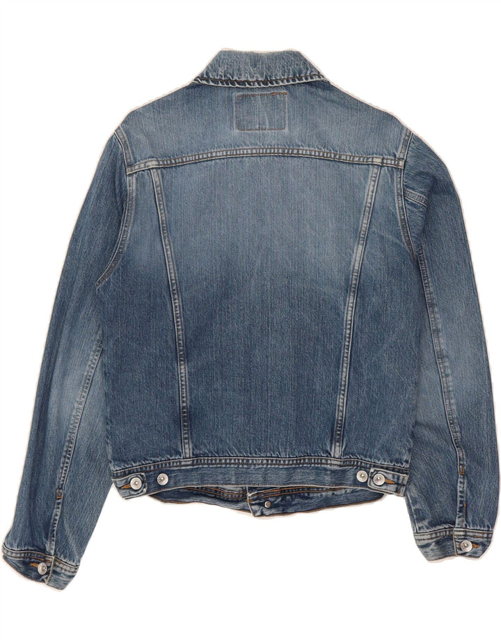 COVER Womens Denim Jacket UK 16 Large Blue Cotton Vintage Cover and Second-Hand Cover from Messina Hembry 