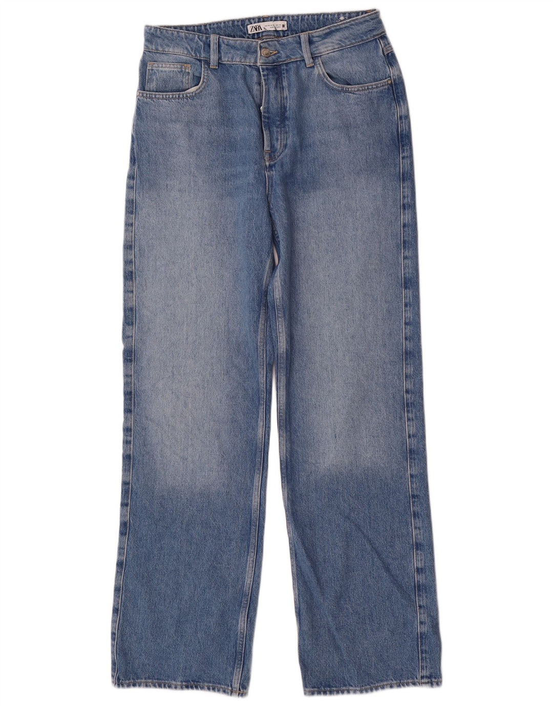 Zara Jeans Rectos Mujer EU 40 Medium W30 L32 Azul