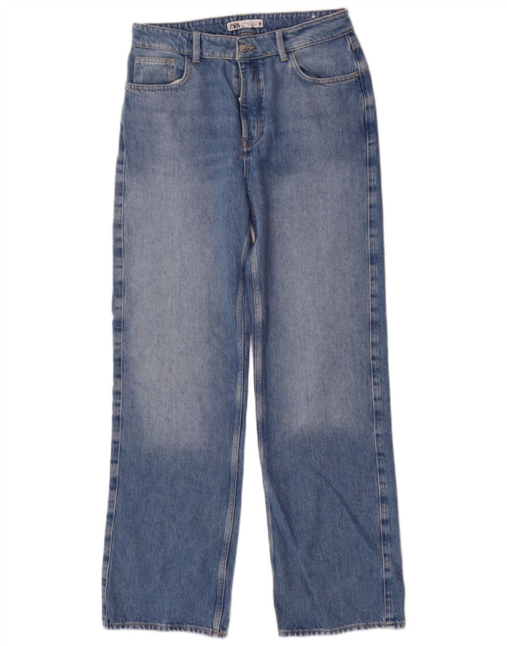 Zara Jeans Rectos Mujer EU 40 Medium W30 L32 Azul