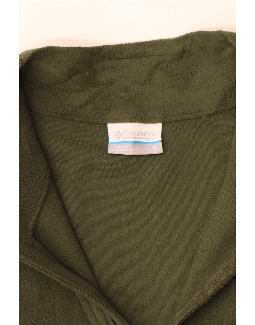 Jersey de forro polar con cremallera y cuello para hombre Columbia Poliéster verde medio