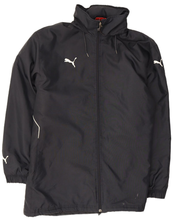 Puma Chubasquero con capucha para hombre UK 42 XL Poliéster azul marino