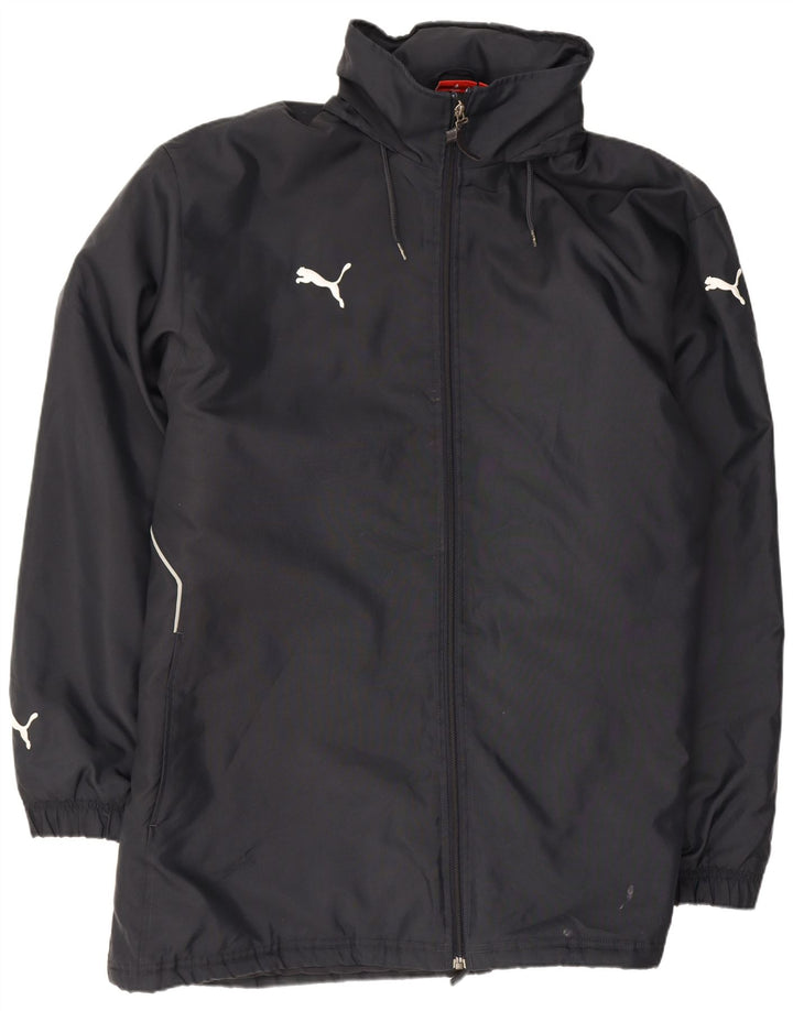 Puma Chubasquero con capucha para hombre UK 42 XL Poliéster azul marino
