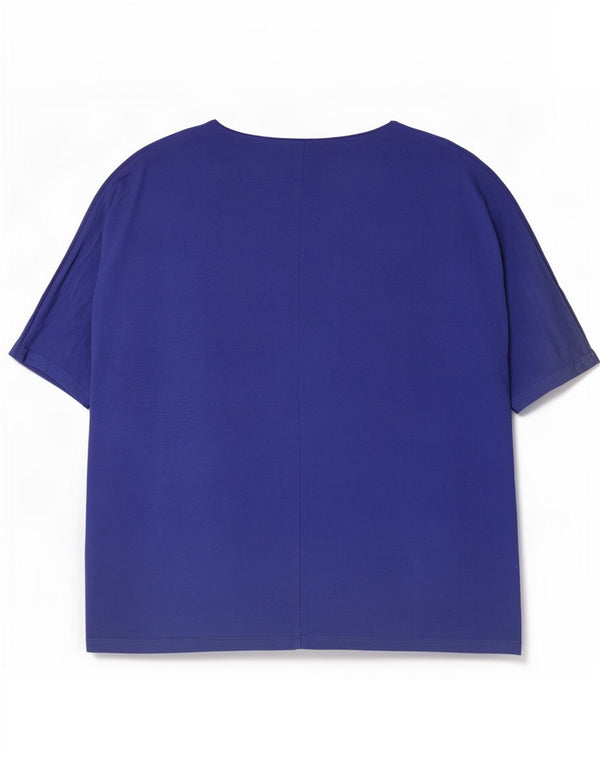 Marks & Spencer Blusa extragrande para mujer UK 46 Viscosa azul grande
