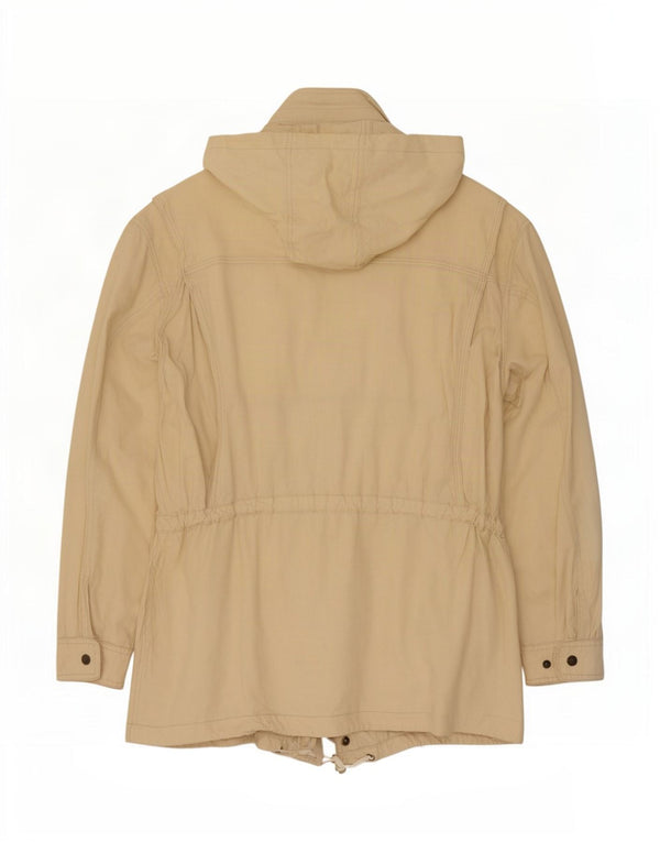 Leader Chaqueta utilitaria con capucha para hombre UK 40 Large Beige Cotton