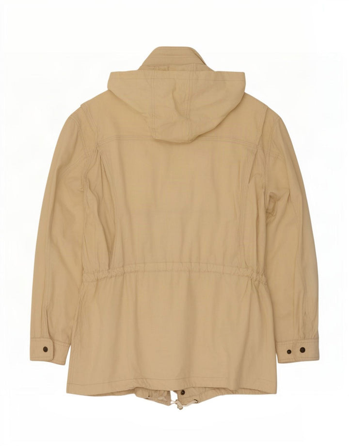 Leader Chaqueta utilitaria con capucha para hombre UK 40 Large Beige Cotton