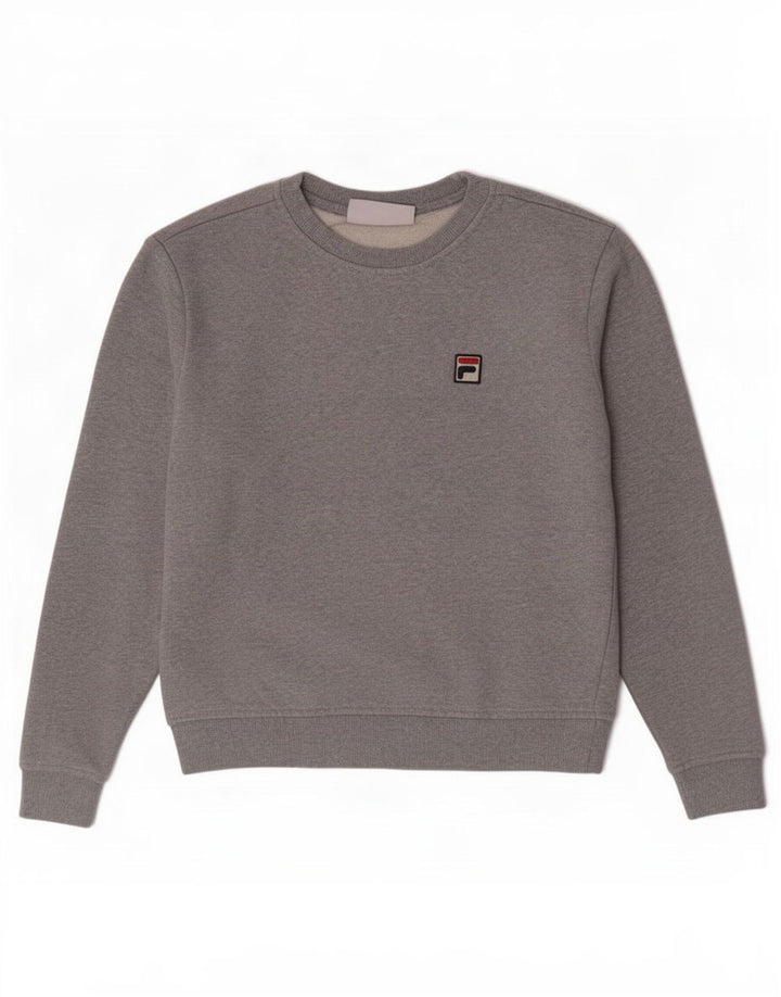 Fila Hombre Sudadera Jumper Small Gris Algodón
