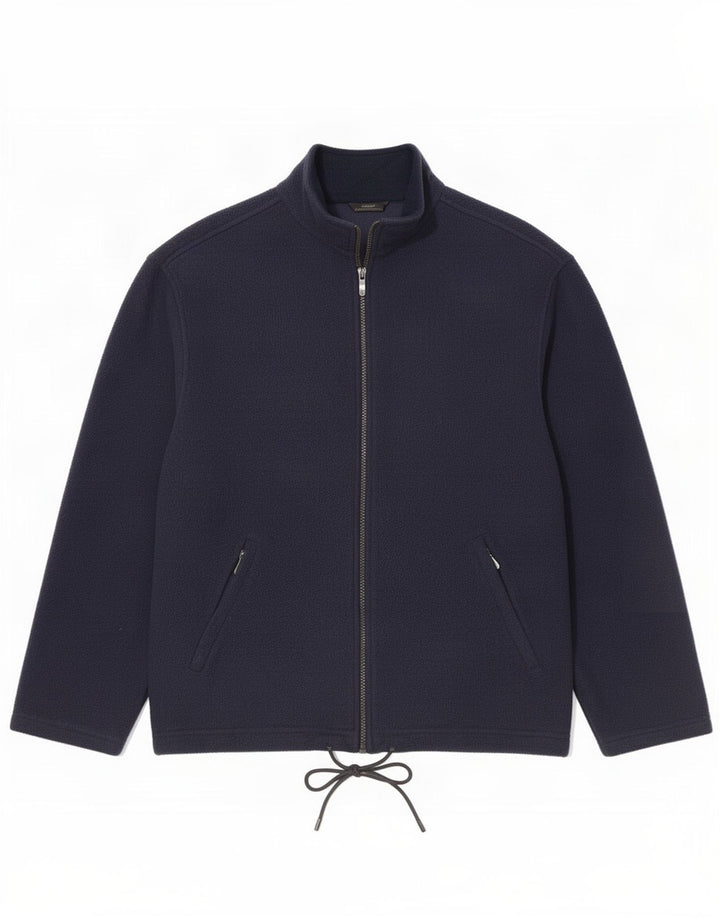 Marks & Spencer Chaqueta polar St. Michael para hombre, talla 40, talla grande, azul marino