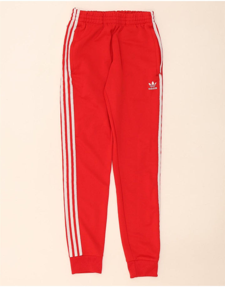 Adidas Hombre Pantalones De Chándal Joggers Small Rojo Poliéster