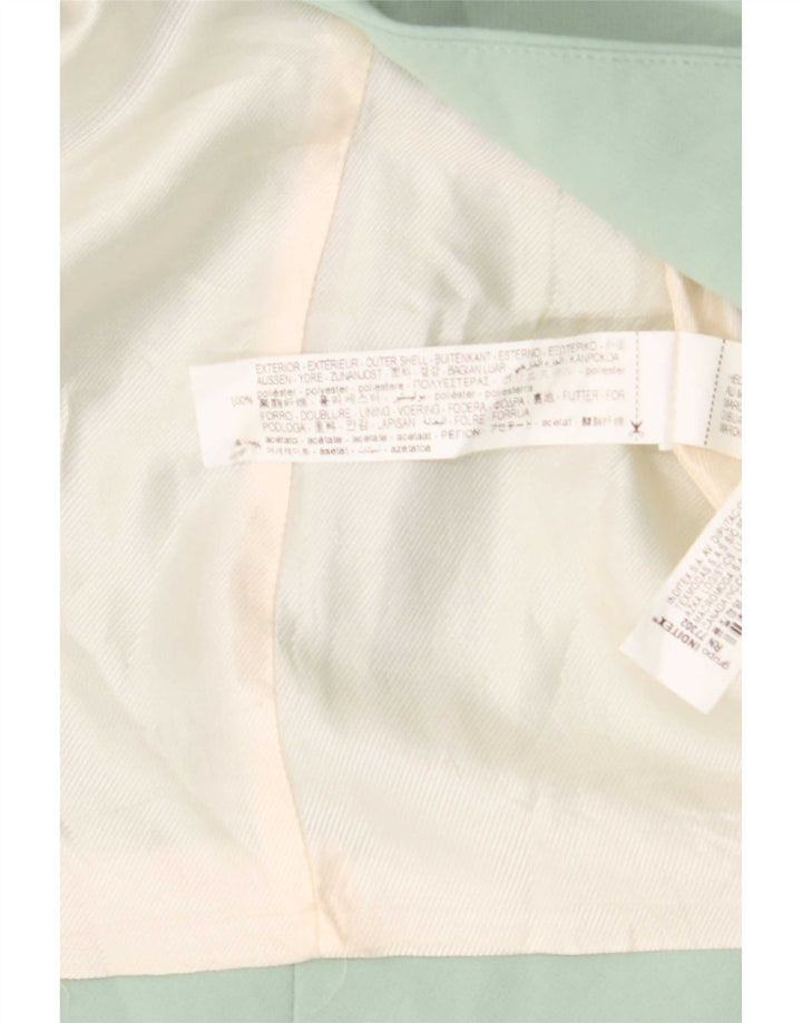 Zara Mujer Blazer Chaqueta UK 44 Poliéster Verde Medio