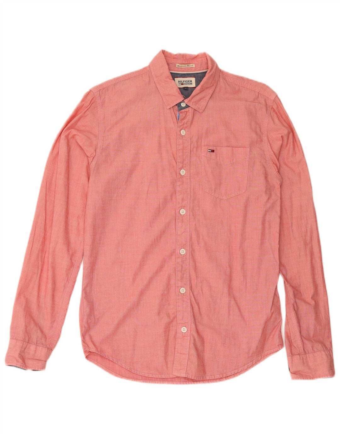 TOMMY HILFIGER Camisa Hombre Pequeña Algodón Rojo