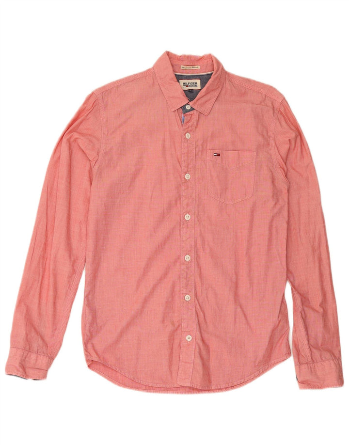 TOMMY HILFIGER Camisa Hombre Pequeña Algodón Rojo