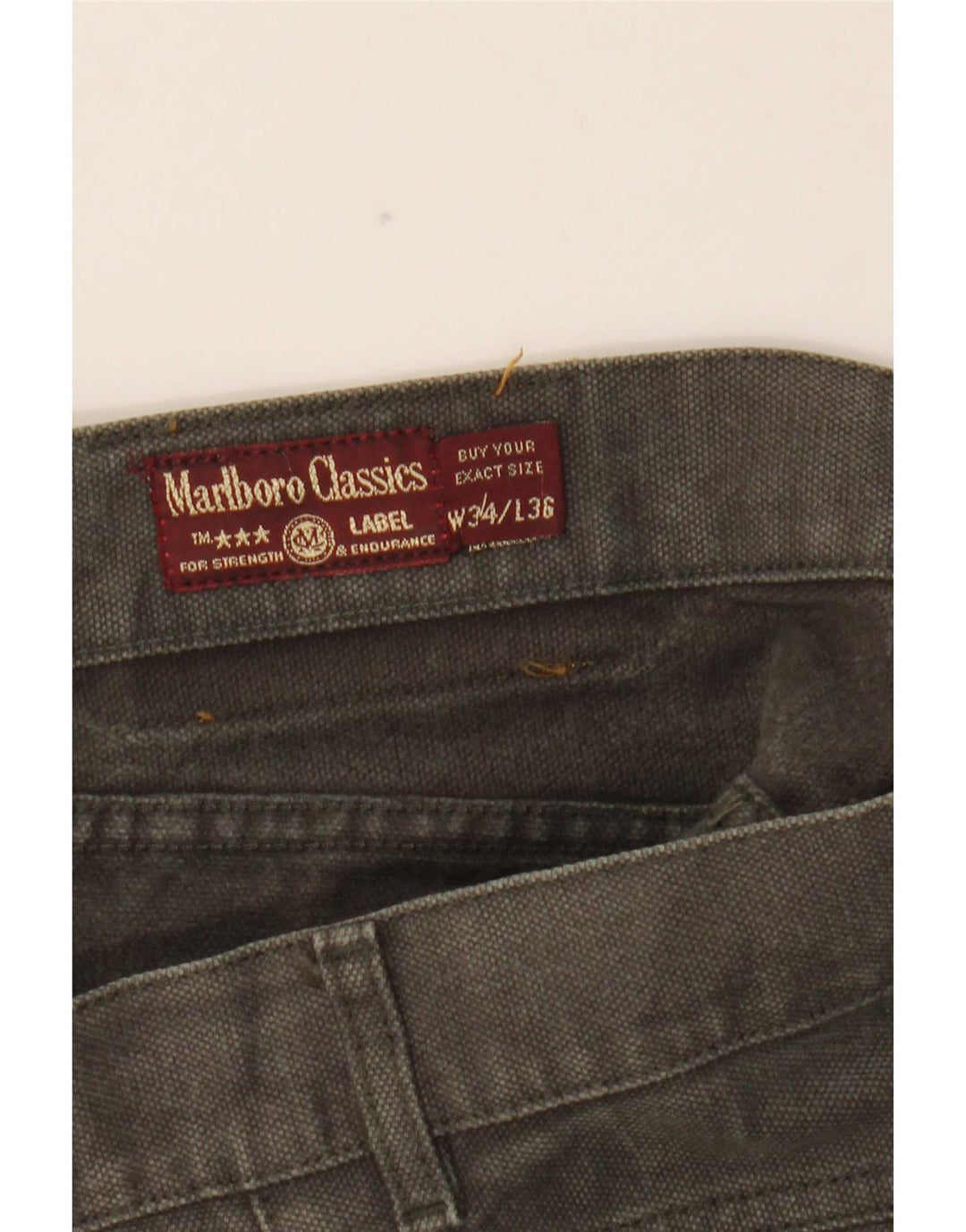 Marlboro Classics Jeans rectos para hombre W34 L32 Algodón caqui