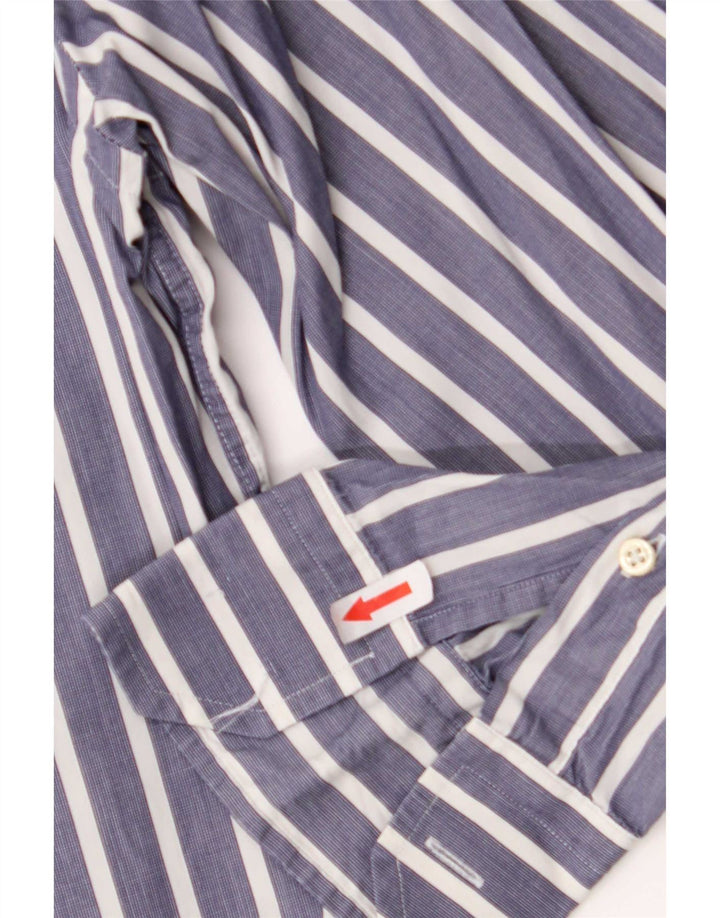 Camisa Massimo Dutti Hombre Large Raya Azul