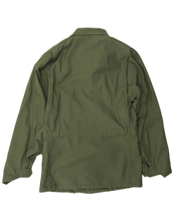 ALPHA INDUSTRIES Chaqueta utilitaria para hombre UK 36 Small Verde Algodón
