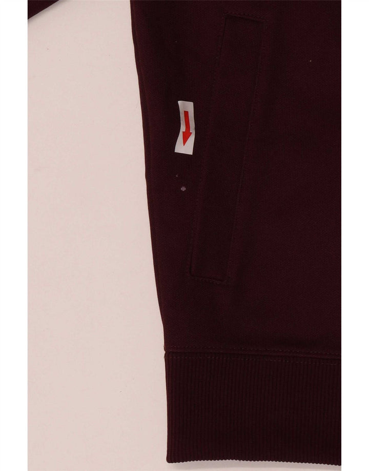 Fred Perry Chaqueta de chándal para niños 9-10 años Bloque de color granate mediano