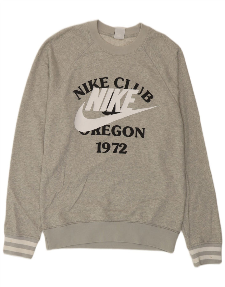 Sudadera Nike Hombre Graphic Jumper XS Algodón Gris