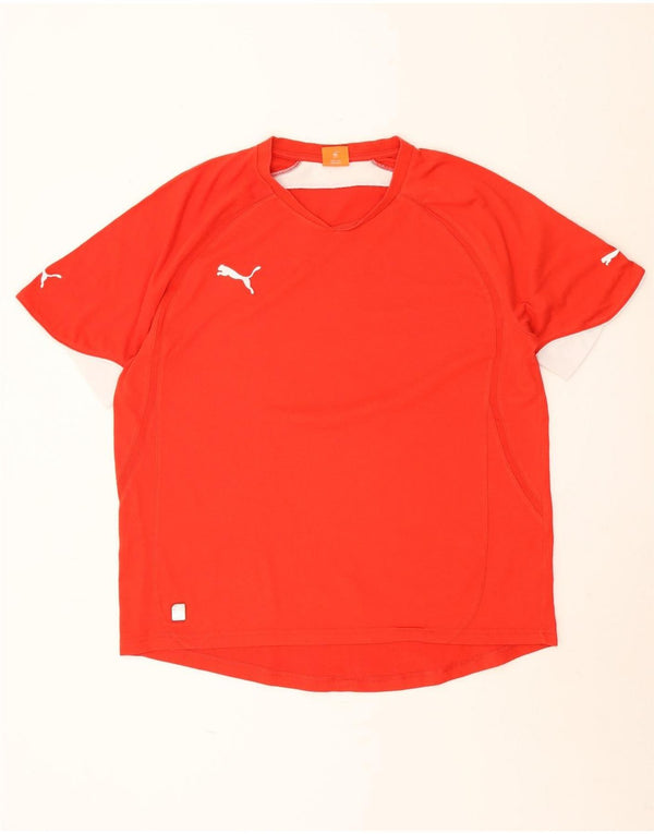 Camiseta Puma Hombre Top XL Rojo Colorblock