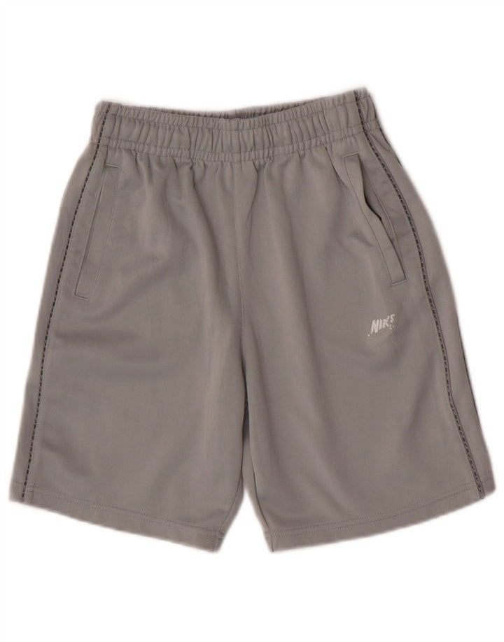 Nike Pantalones cortos deportivos con gráficos para niños 12-13 años Grande Gris Poliéster