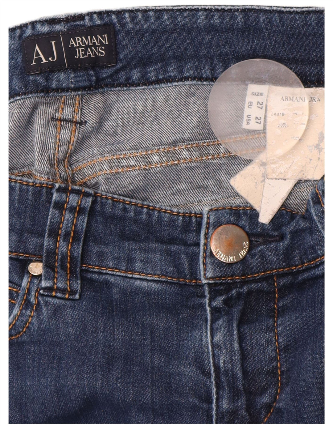 Vaqueros Armani Mujer Slim W27 L32 Azul