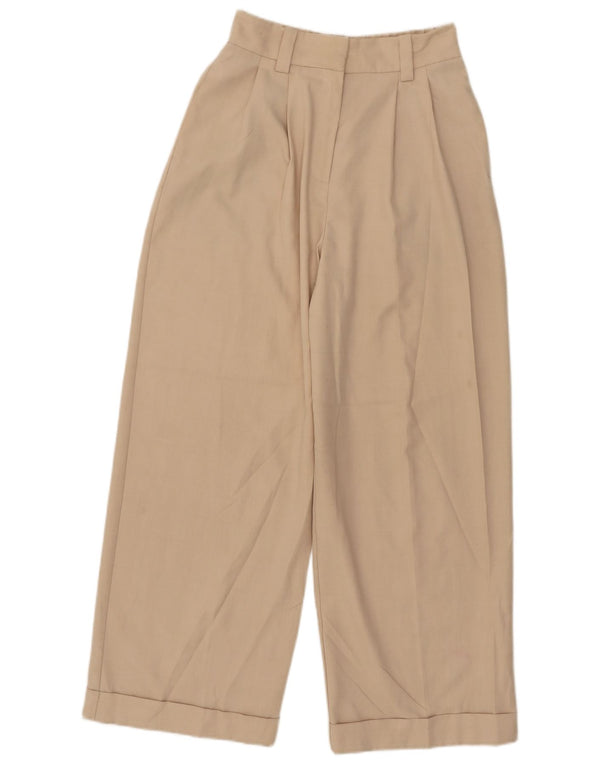 Topshop Pantalones chinos con cintura alta para mujer UK 8 Small W27 L27 Beige