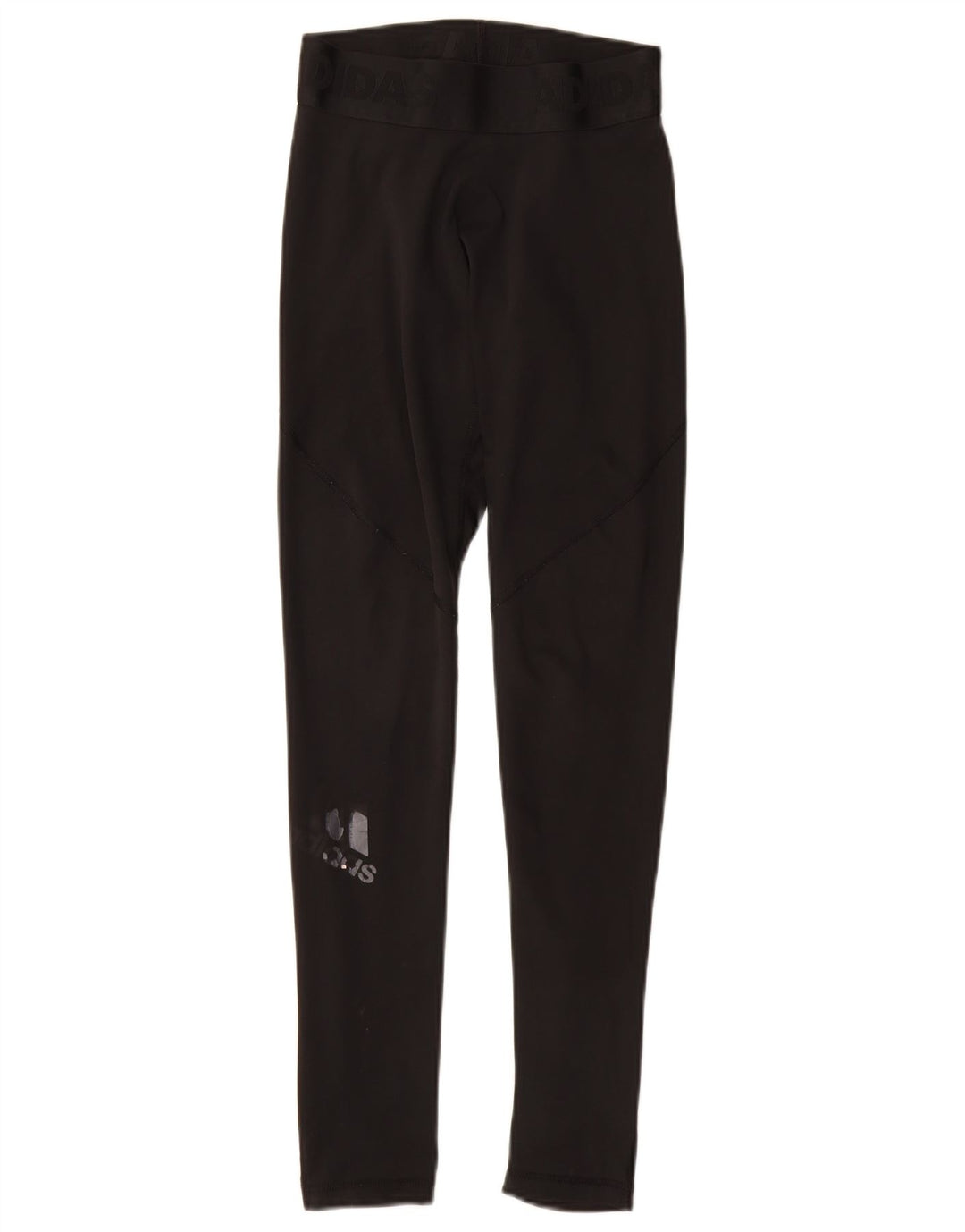 ADIDAS Mujer Aeroready Graphic Leggings Reino Unido 8 Pequeño Negro