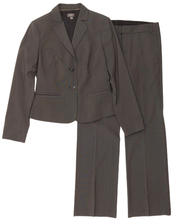 Mexx Traje de 2 piezas con 2 botones para mujer UK 12 Medium W30 L33 Grey Pinstripe